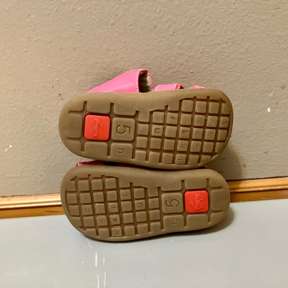 See Kai Run Fisherman Style Leather Sandals, Pink - Size 5 (GUC) - Picture 6 of 9